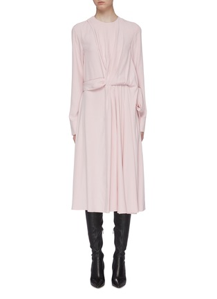 Main View - Click To Enlarge - CÉDRIC CHARLIER - Belted ruched dress