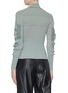 Back View - Click To Enlarge - CÉDRIC CHARLIER - Panelled mix stripe knit turtleneck top