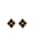 Main View - Click To Enlarge - BUCCELLATI - Opera' onyx rose gold stud earrings