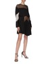 Figure View - Click To Enlarge - CHRISTOPHER ESBER - Lace insert gathered mini dress