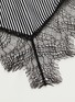 Detail View - Click To Enlarge - CHRISTOPHER ESBER - Lace waist panel flocked velvet tank dress