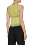 Back View - Click To Enlarge - DION LEE - 'Outline' sheer back cropped sleeveless rib knit top