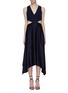 Main View - Click To Enlarge - DION LEE - 'Transfer Suspend' cutout waist crepe sleeveless dress