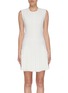 Main View - Click To Enlarge - DION LEE - 'Annex' pleated hem sleeveless crepe mini dress