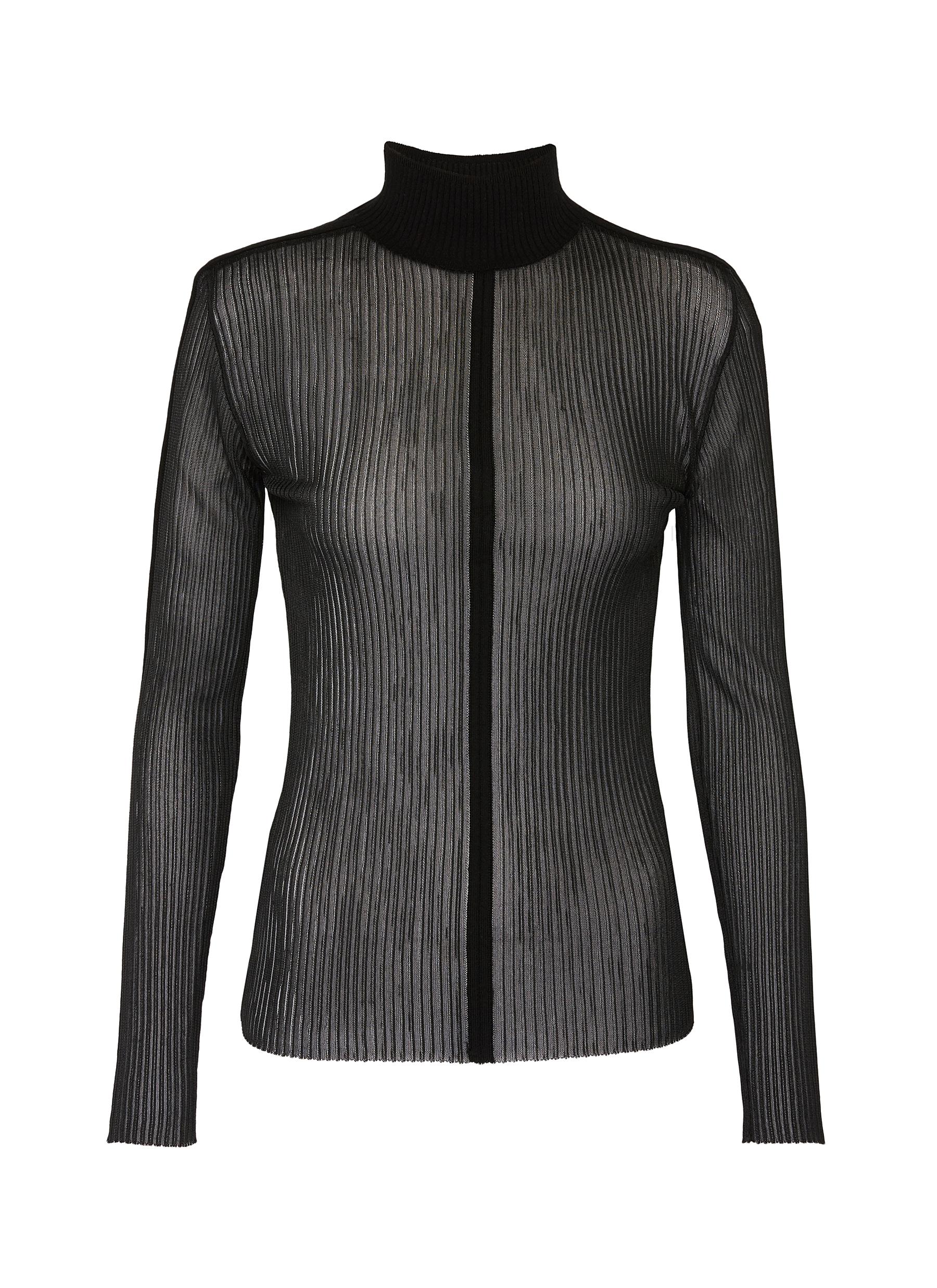 dion lee sheer knit top