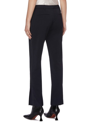 Back View - Click To Enlarge - DION LEE - 'Pinstitch' split cuff contrast topstitching suiting pants