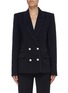 Main View - Click To Enlarge - DION LEE - 'Pinstitch' contrast topstitching double breasted blazer