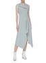 Figure View - Click To Enlarge - DION LEE - 'Folded Sail' drape sleeveless dress