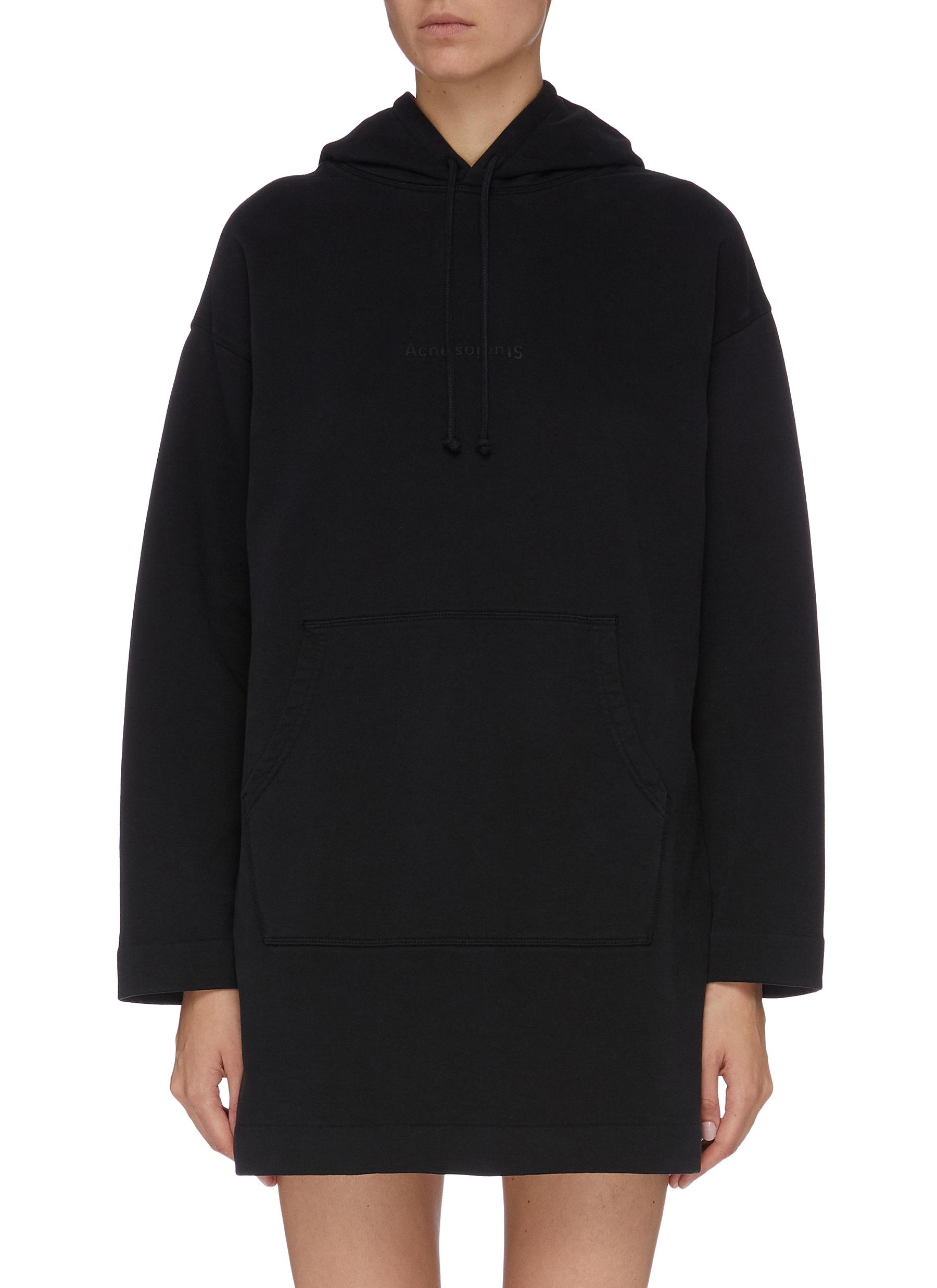 Logo floral print oversized hoodie by Acne Studios Coshio Online Shop