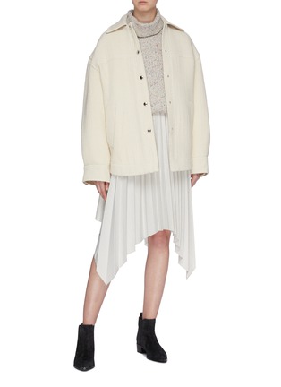 Figure View - Click To Enlarge - ACNE STUDIOS - Oversized twill shirt jacket
