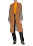 Figure View - Click To Enlarge - ACNE STUDIOS - Colourblock wool coat