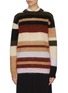 Main View - Click To Enlarge - ACNE STUDIOS - Colourblock stripe oversized sweater