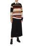 Figure View - Click To Enlarge - ACNE STUDIOS - Colourblock stripe oversized sweater