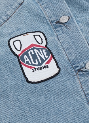  - ACNE STUDIOS - Vase graphic appliqué oversized denim jacket
