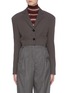 Main View - Click To Enlarge - ACNE STUDIOS - Padded shoulder cropped blazer