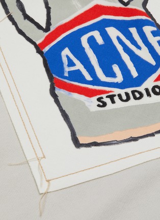  - ACNE STUDIOS - Vase graphic appliqué hoodie