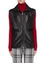 Main View - Click To Enlarge - ACNE STUDIOS - Patch pocket shirred waist leather gilet