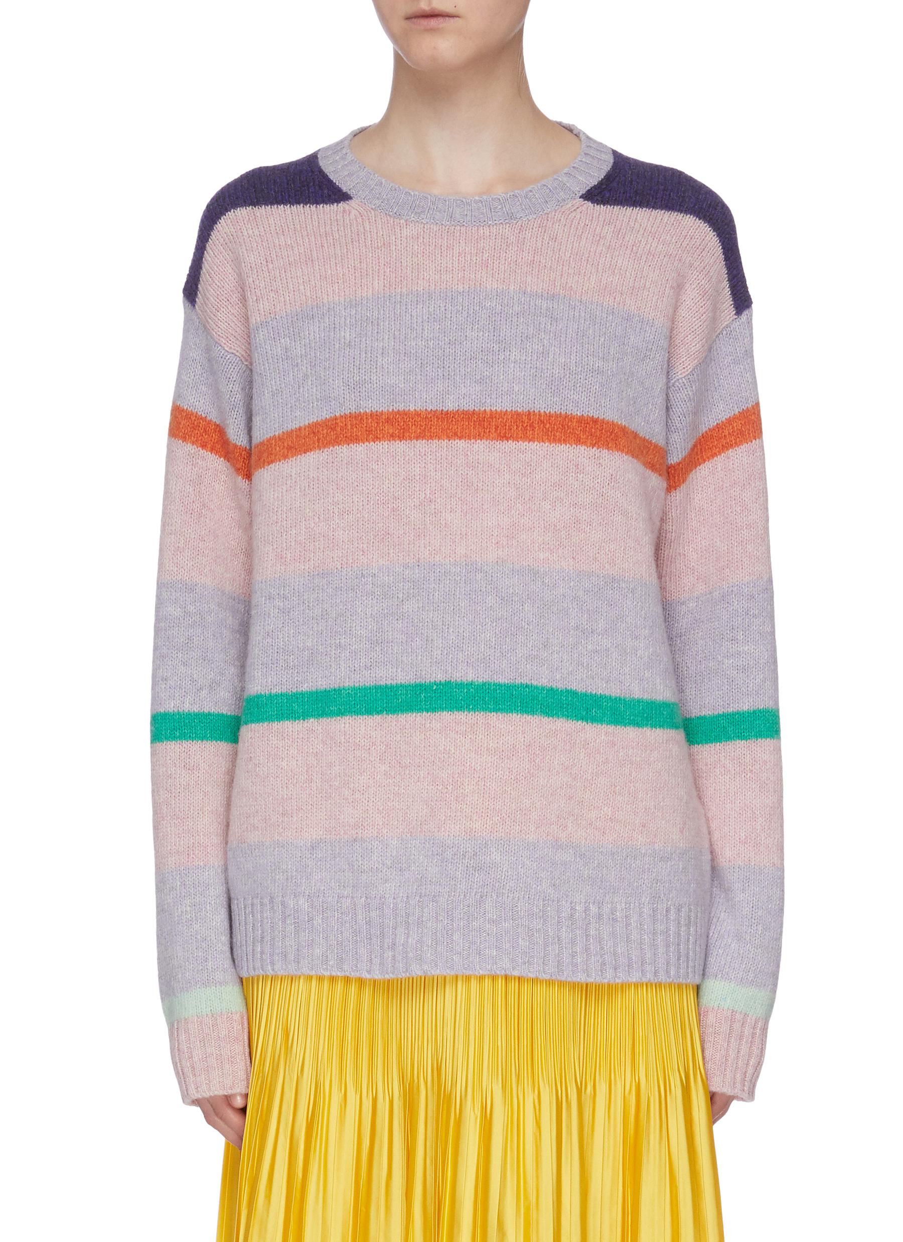 Colourblock stripe sweater by Acne Studios