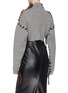 Back View - Click To Enlarge - ACNE STUDIOS - 'Kacee' contrast stitch seam turtleneck sweater