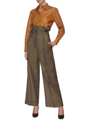 Figure View - Click To Enlarge - ACNE STUDIOS - Pleated paperbag pants