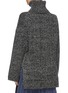 Back View - Click To Enlarge - ACNE STUDIOS - Split side oversized wool rib knit turtleneck sweater