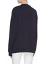 Back View - Click To Enlarge - ACNE STUDIOS - Fringed animal embroidered patch sweatshirt