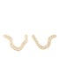 Main View - Click To Enlarge - SARAH & SEBASTIAN - 'Kintsugi Line' diamond 10k yellow gold stud earrings