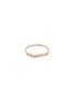 Main View - Click To Enlarge - SARAH & SEBASTIAN - 'Kintsugi Line' white diamond 10k yellow gold ring
