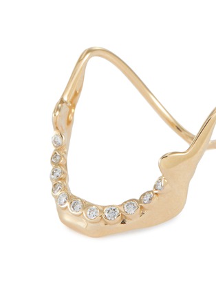 Detail View - Click To Enlarge - SARAH & SEBASTIAN - 'Diamond Mandible' 10k yellow gold ring