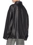 Back View - Click To Enlarge - ACNE STUDIOS - Oversized leather trucker jacket