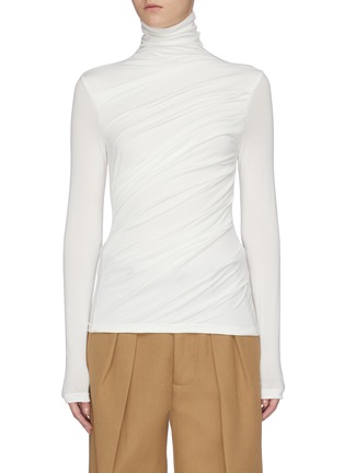 Main View - Click To Enlarge - FFIXXED STUDIOS - Gathered front turtleneck top