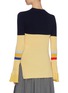 Back View - Click To Enlarge - ENFÖLD - Tiered ruffle cuff colourblock stripe wool sweater