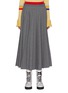 Main View - Click To Enlarge - ENFÖLD - Contrast waistband houndstooth check plaid pleated skirt