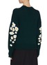 Back View - Click To Enlarge - ENFÖLD - Sakura frayed jacquard sweater