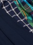 Detail View - Click To Enlarge - ENFÖLD - Knot front asymmetric mix check patchwork peplum skirt