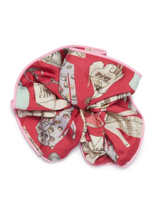 Main View - Click To Enlarge - CJW - Graphic print scrunchie