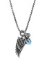 Main View - Click To Enlarge - JOHN HARDY - Legends Eagle' turquoise pyrite silver pendant necklace