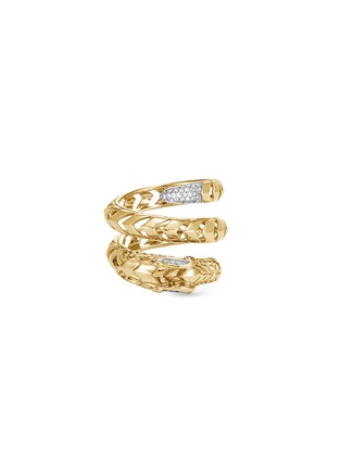Detail View - Click To Enlarge - JOHN HARDY - Legends Naga diamond sapphire 18k gold ring