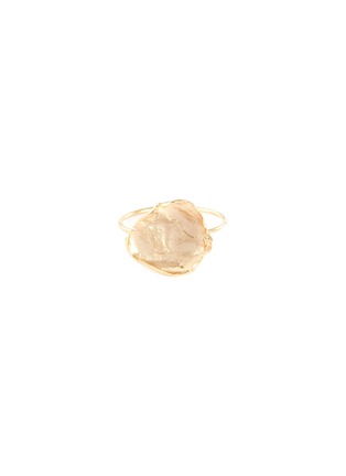 Main View - Click To Enlarge - SARAH & SEBASTIAN - 'Small Leaf' 10k yellow gold ring