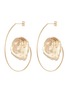 Main View - Click To Enlarge - SARAH & SEBASTIAN - 'Floating Leaf' 10k yellow gold hoop earrings