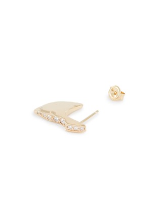 Detail View - Click To Enlarge - SARAH & SEBASTIAN - 'Profile Chasm' diamond 10k yellow gold drop earrings