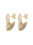 Main View - Click To Enlarge - SARAH & SEBASTIAN - 'Profile Chasm' diamond 10k yellow gold drop earrings