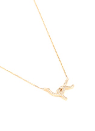 Detail View - Click To Enlarge - SARAH & SEBASTIAN - 'Kintsugi' diamond 10k yellow gold pendant necklace
