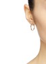Figure View - Click To Enlarge - SARAH & SEBASTIAN - 'Chasm' diamond 10k yellow gold hoop earrings