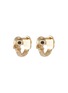 Main View - Click To Enlarge - SARAH & SEBASTIAN - 'Skull' 10k yellow gold hoop earrings
