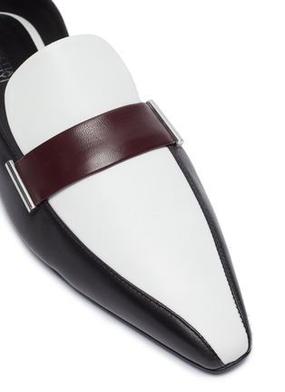 Detail View - Click To Enlarge - ROSETTA GETTY - Colourblock leather d'Orsay loafers