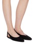 Figure View - Click To Enlarge - ROSETTA GETTY - Suede slingback flats