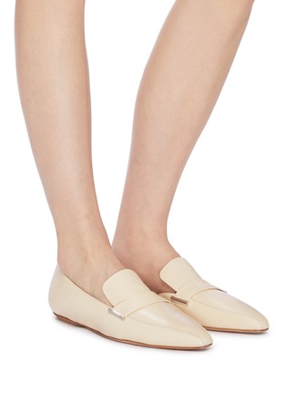 Figure View - Click To Enlarge - ROSETTA GETTY - Leather d'Orsay loafers
