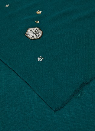 Detail View - Click To Enlarge - JANAVI - 'Player's Table' embellished Merino wool scarf