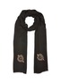 Main View - Click To Enlarge - JANAVI - 'Sacred Hearts' embellished Merino wool scarf